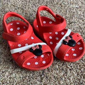 Minnie Mouse Crocs Sze 5
